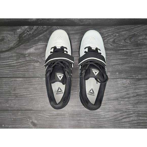 - Reebok Lifter PR Black/White Men's Lifting Shoe SZ 8-1/2! - Picture 4 of 7